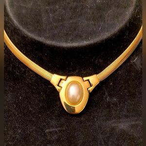 Vintage Napier Pearl statement necklace/Signed Piece!